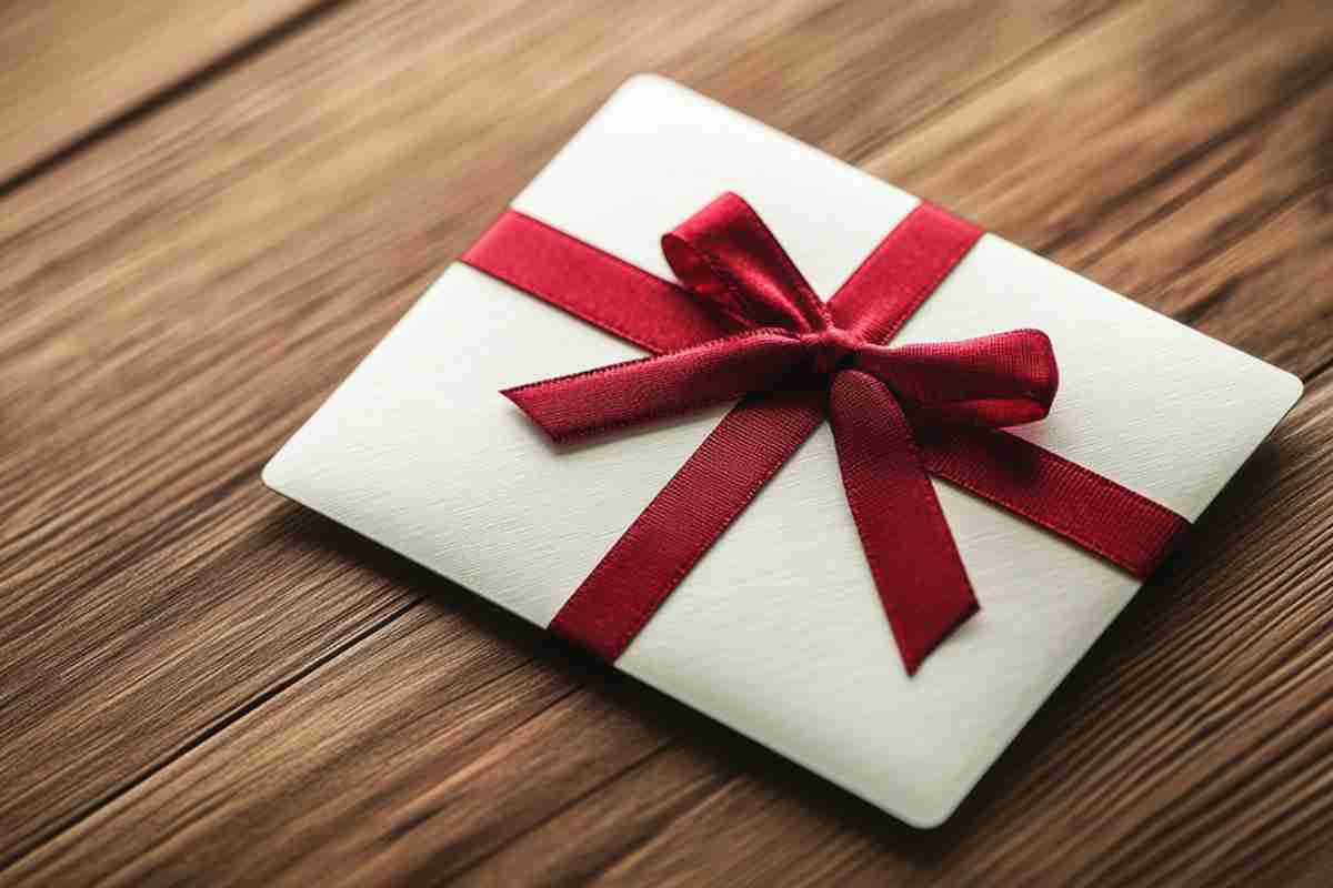 © Usman - stock.adobe.com Geschenkumschlag mit Schleife